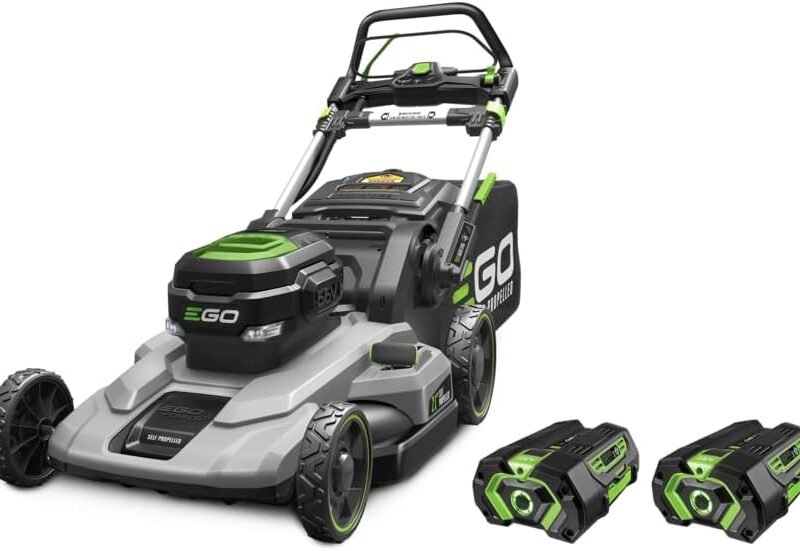 EGO Power+ LM2102SP-A 21-Inch 56-Volt Lithium-ion Self-Propelled Cordless Lawn Mower (2) 4.0Ah Battery and Rapid Charger Included