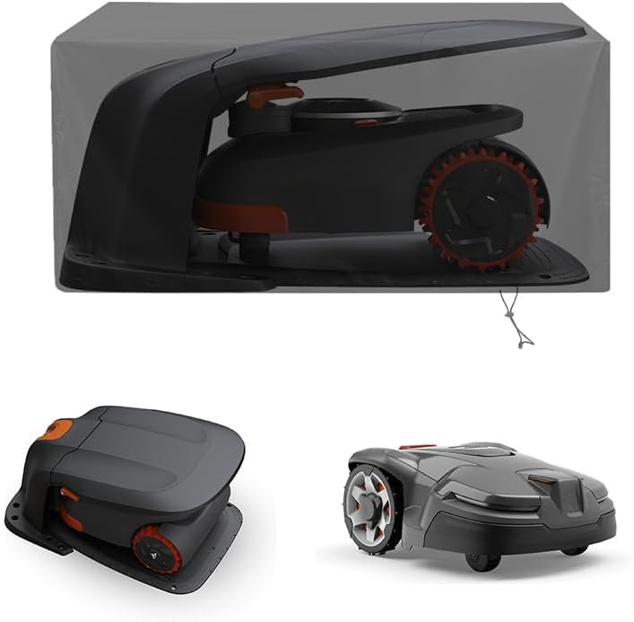 1PC robot lawn mower cover, wireless automatic lawn mower cover (Black, 37 x 25 x 18 Inches)