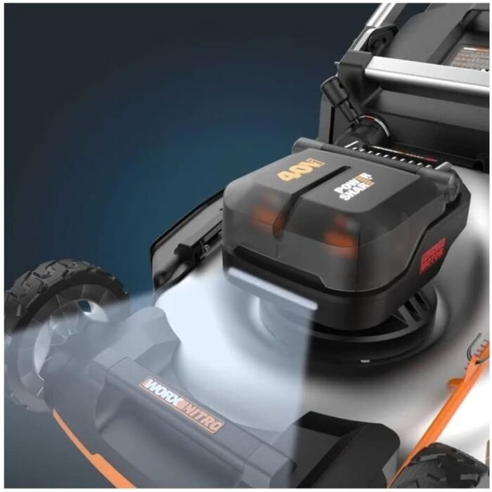 Worx 40V Cordless Self-Propelled Lawn Mower, Powerful Battery Lawn Mower with Brushless Motor, 3-in-1 Cordless Lawn Mower WG753 PowerShare - 2 Batteries and Charger Included - Image 4