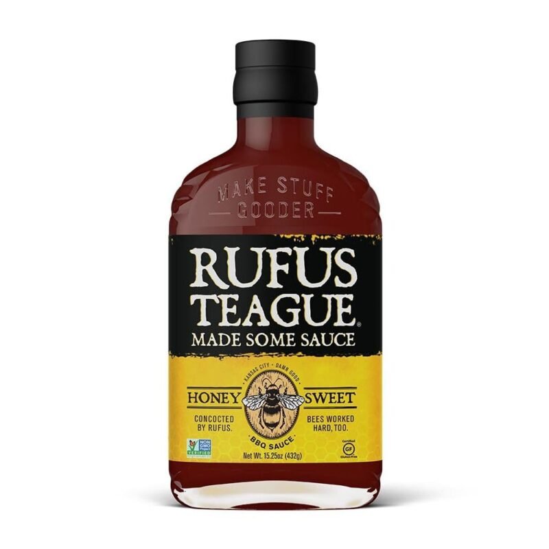 Rufus Teague Honey Sweet BBQ Sauce, 16 oz(454g)