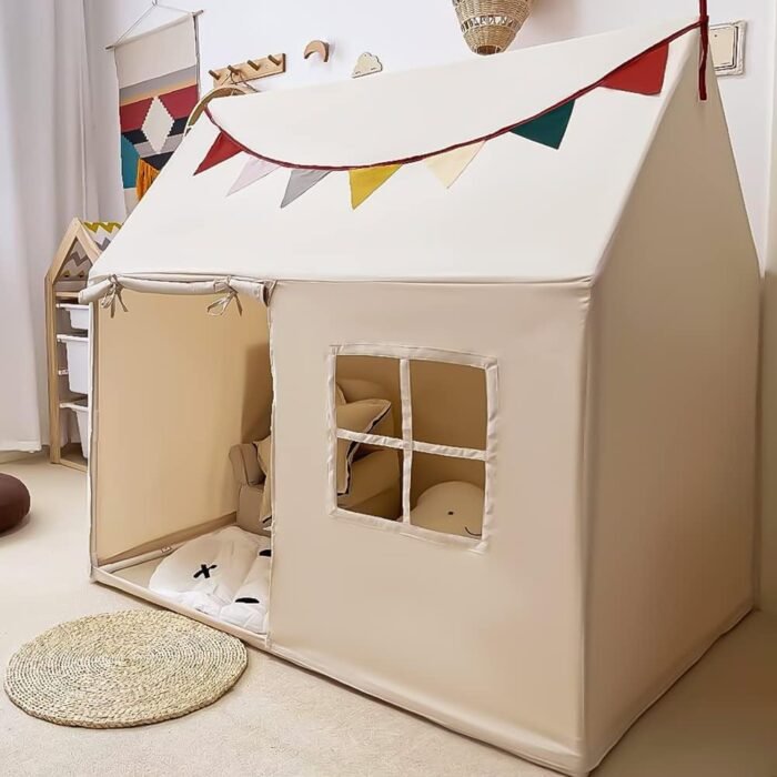 Kids Tent Indoor & Outdoor Toddler Tent Kids Play Tent Large Kids Playhouse Tent Toys with Pennant Banners Razee - Image 3