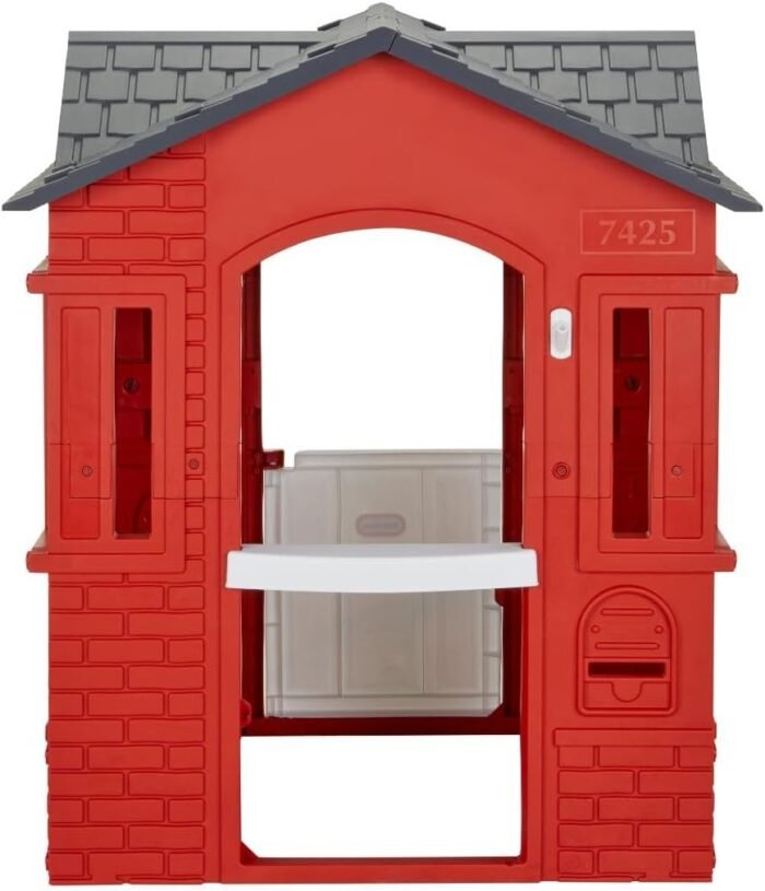 Little Tikes Cape Cottage Playhouse with Working Door, Windows, and Shutters - Red| For Kids 2-6 Years Old - Image 5