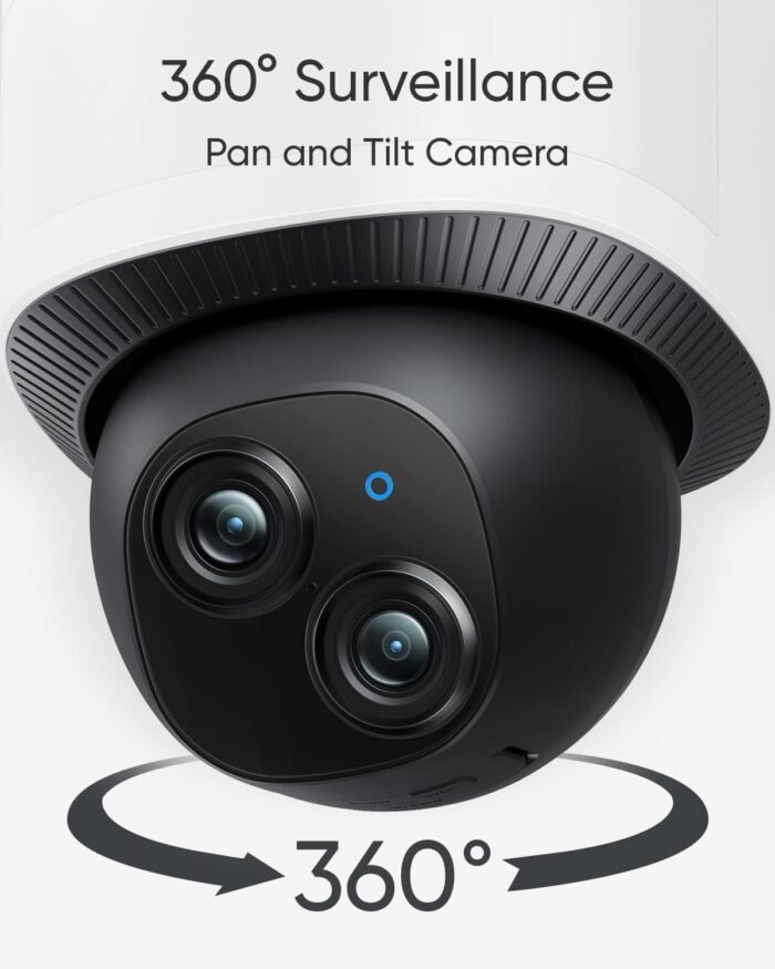 eufy Security Camera Floodlight Camera E340 Wired, Security Camera Outdoor, 360° PTZ, 24/7 Recording, 2.4G/5G Wi-Fi, 2000 LM, Motion Detection, Built-In Siren, Dual Cam, HB3 Compatible, No Monthly Fee - Image 3