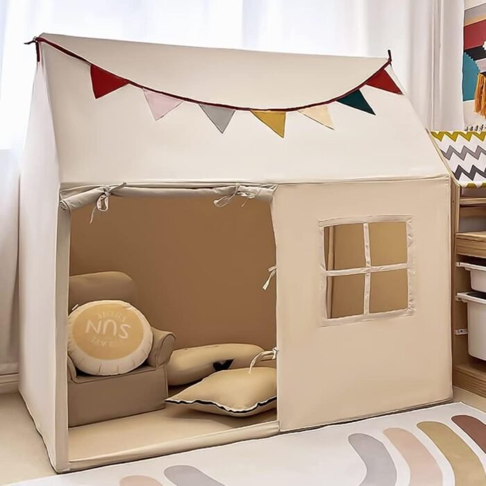 Kids Tent Indoor & Outdoor Toddler Tent Kids Play Tent Large Kids Playhouse Tent Toys with Pennant Banners Razee - Image 7