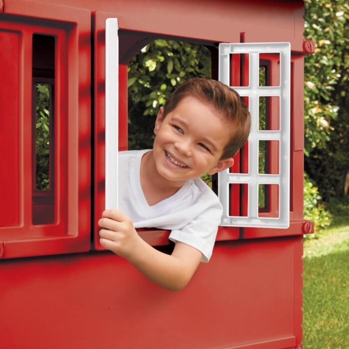 Little Tikes Cape Cottage Playhouse with Working Door, Windows, and Shutters - Red| For Kids 2-6 Years Old - Image 6