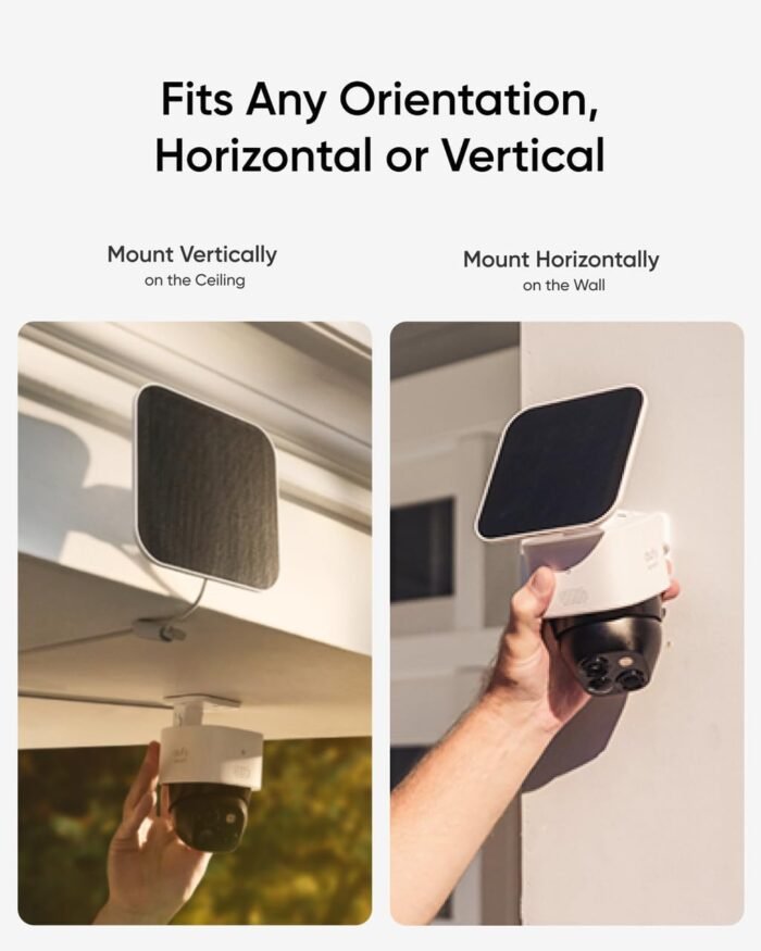 eufy Security SoloCam S340, Solar Security Cameras Wireless Outdoor, Cameras for Home Security, 360° Pan & Tilt Surveillance, No Blind Spots, 2.4 GHz Wi-Fi, No Monthly Fee, HomeBase S380 Compatible - Image 6