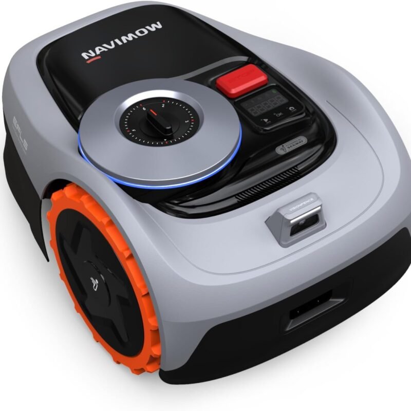 Segway Navimow i105N Robot Lawn Mower Perimeter Wire Free 1/8 Acre RTK+Vision Robotic Lawnmower, AI-Assisted Mapping, Virtual Boundary, APP Control, 58dB(A) Quiet, Multi-Zone Management