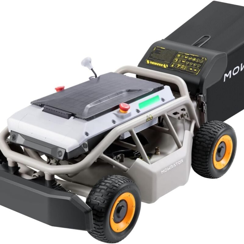 Remote Control Lawn Mower S1 4WD 18Ah, Robot Lawn Mower No Wire with 1.5-4.3 Inch Cutting Height 21 Inch Cutting Width, Robotic Lawn Mower for 75% Slope(37°) with Mowing 1.12 Acres