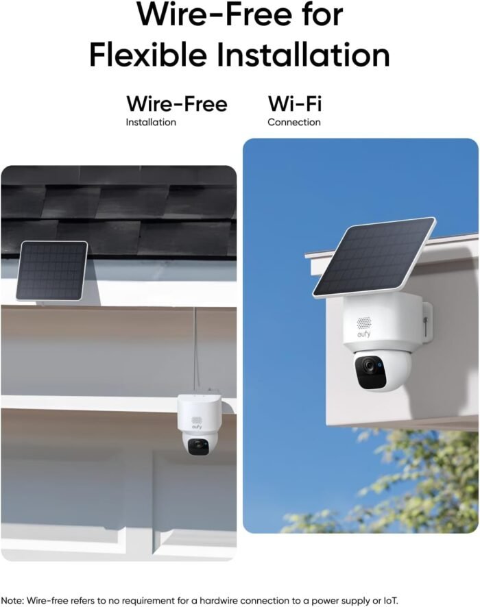 eufy Security SoloCam E30, Security Cameras Wireless Outdoor, Solar Camera Outdoor Wireless, 360° Pan, AI Tracking, 2K Clarity, HomeBase S380 Compatible, No Monthly Fee - Image 7