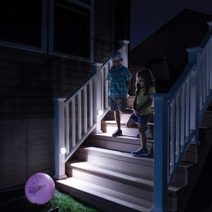 Beams MB530 35 Lumen Wirelsss Battery Powered Indoor/Outdoor Motion Sensing LED Step/Stair Light, 1-Pack, White - Image 4