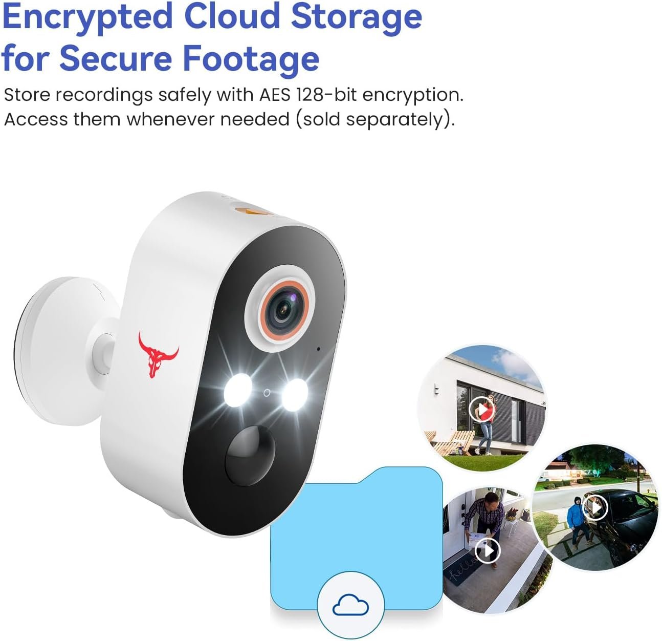 1080p Wireless Security Camera, 2.4GHz Wi-Fi, Color Night Vision, AI Human Detection, PIR Motion Detection, 2-Way Talk, Outdoor Surveillance Bullet Cam (2 Pack) - Image 6