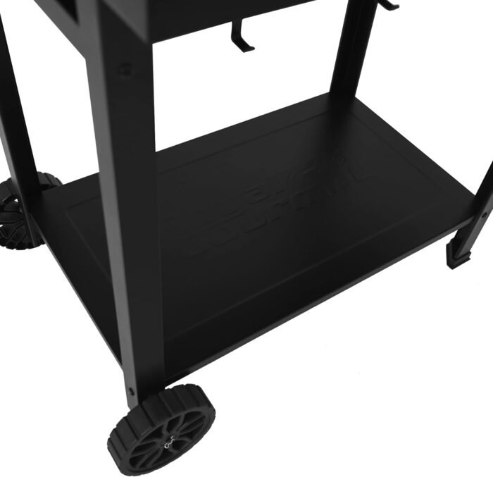 Royal Gourmet CC1830T 30-Inch Barrel Charcoal Grill with Warming Rack & Front Storage Basket, Outdoor BBQ Grill with 627 sq. in. Grilling Area for Backyard Barbecue Cooking Party, Black - Image 12