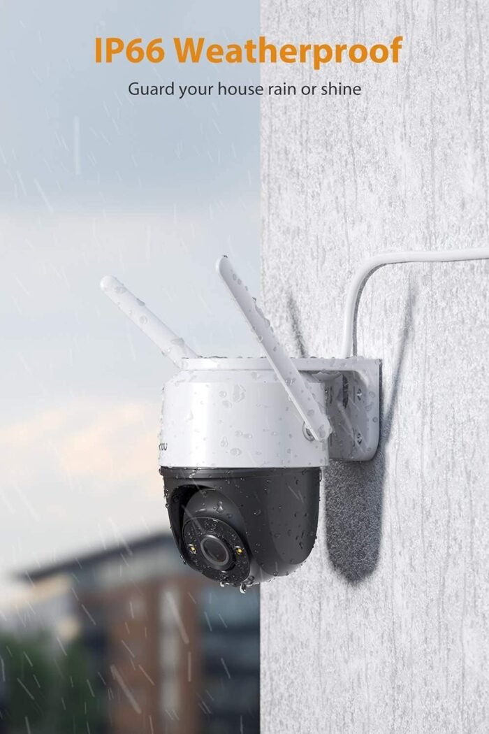 Imou Security Camera Outdoor with Floodlight and Sound Alarm, 4MP QHD Pan/Tilt 2.4G Wi-Fi Camera, IP66 Weatherproof 2.5K Bullet Camera, Full Color Night Vision IP Camera with 2-way Talk, Cruiser - Image 6