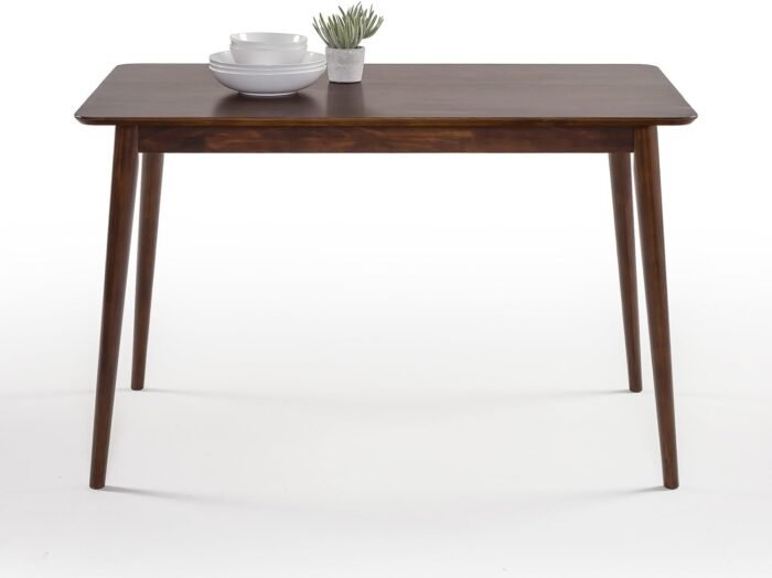 ZINUS Jen 47 Inch Dining Table, Solid Wood Kitchen Table, Easy Assembly, Espresso - Image 5