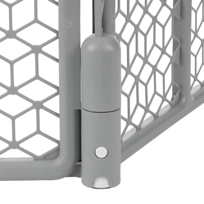 Evenflo Versatile Play Space Adjustable Play Area, Plastic, 8-Panel (Cool Gray) - Image 8