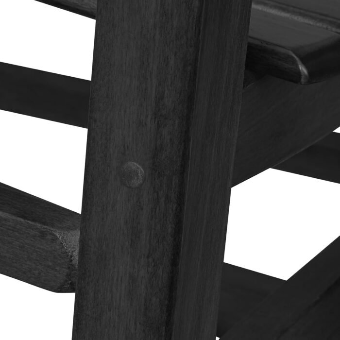 Child's Wood Porch Rocker - Perfect for Indoor or Outdoor All Weather Porch Rocker for Garden,Lawn,Balcony,Backyard and Patio Porch Rocker Use - Suitable for 6-10 Years Old (Blcak) - Image 6