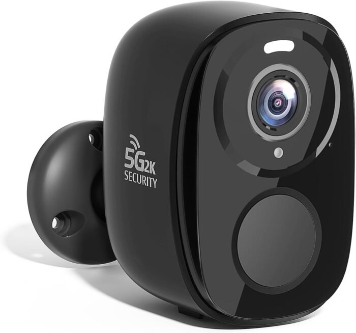 Rraycom 5G/2.4G WiFi Security Cameras Wireless Outdoor, 2K Battery Powered AI Motion Detection Siren Alarm Home Indoor Camera,Color Night Vision, 2-Way Talk, IP65 Waterproof, Works/Alexa, Cloud/SD