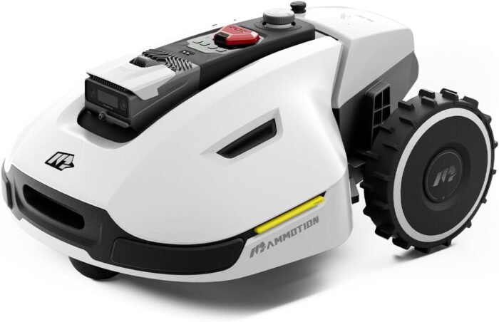 YUKA 1500 Robot Lawn Mower(2024 Version), 3D Vision Positioning & RTK Fusion Mapping System for 0.37 Acres Lawn 45% Slope, Cut Height 1.2"-4.0", Perimeter Wire Free, APP Control
