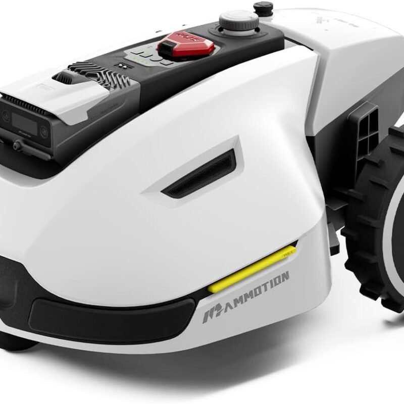 YUKA 1500 Robot Lawn Mower(2024 Version), 3D Vision Positioning & RTK Fusion Mapping System for 0.37 Acres Lawn 45% Slope, Cut Height 1.2"-4.0", Perimeter Wire Free, APP Control