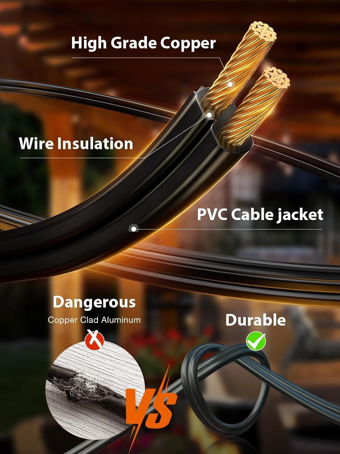 addlon 150 FT (3x50FT) Outdoor String Lights,Waterproof Patio Lights ETL Listed with 45+3 Shatterproof Dimmable ST38 LED Bulbs,2200K Connectable Outdoor Lighting for Backyard Bistro Garden - Image 4