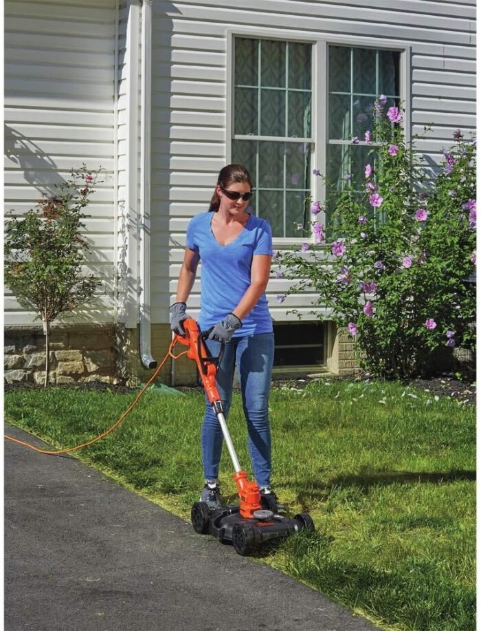 BLACK+DECKER 3-in-1 Corded Lawn Mower, String Trimmer & Edger, 12-Inch (BESTA512CM) - Image 3
