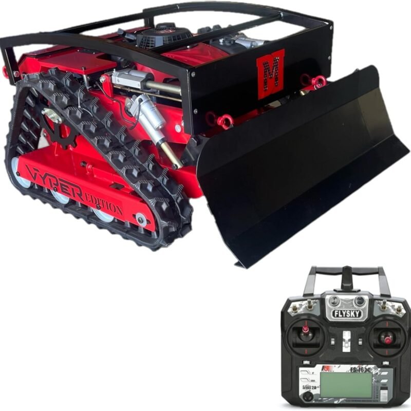 Remote Control Lawn Mower | 50-Degree Slope Climb | 22-Inch Cut | Dual Battery Power Supply | Brushless Drive Motor | Snowplow Optional (Lawnmower)