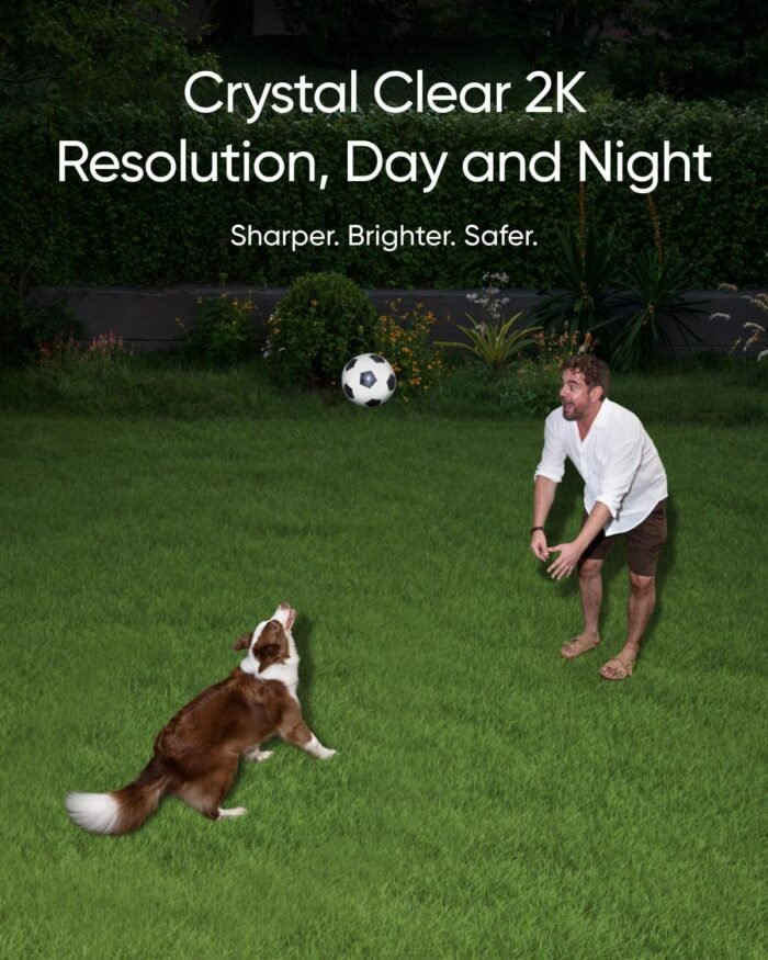 eufy Security Floodlight Camera E30, Security Camera Outdoor, 360° Pan and Tilt, AI Detection and Tracking, 2K Video, 2.4GHz Wi-Fi, 2,000 Lumens, Custom Voice and Light Alerts, 24/7 Recording - Image 5