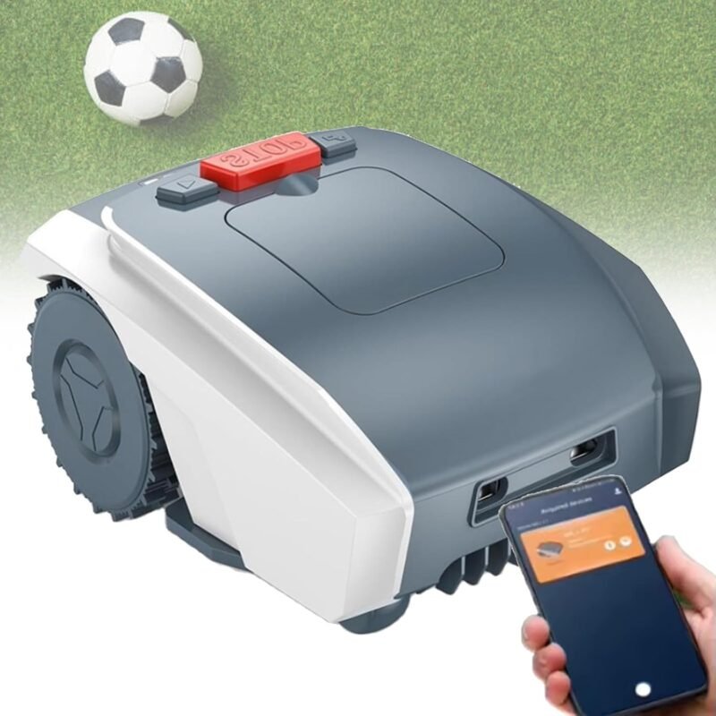 Automatic Lawn Mower Robot, with Optical Navigation, Obstacle Avoidance, IPX5 Waterproof Mowing Robot, for Garden Lawn