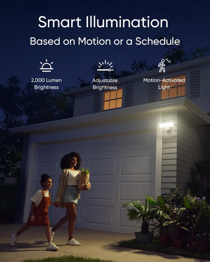 eufy Security Camera Floodlight Camera E340 Wired, Security Camera Outdoor, 360° PTZ, 24/7 Recording, 2.4G/5G Wi-Fi, 2000 LM, Motion Detection, Built-In Siren, Dual Cam, HB3 Compatible, No Monthly Fee - Image 7