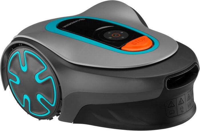 GARDENA 15201-20 SILENO Minimo - Automatic Robotic Lawn Mower with Bluetooth app, Boundary Wire - for lawns up to 2700 Sq Ft, Made in Europe, Grey - Image 7