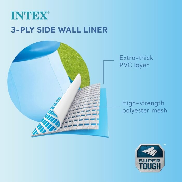 Intex 28110EH Easy Set Inflatable Swimming Pool: 8ft x 30in – Puncture-Resistant Material – Quick Inflation – 639 Gallon Capacity – 23in Water Depth - Image 4