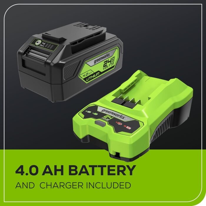 Greenworks 24V 13" Brushless Cordless (Push) Lawn Mower, 4.0Ah Battery and Charger Included - Image 9