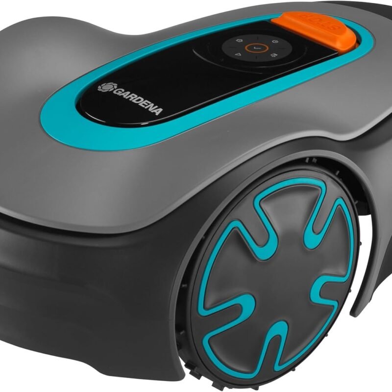 GARDENA 15201-20 SILENO Minimo - Automatic Robotic Lawn Mower with Bluetooth app, Boundary Wire - for lawns up to 2700 Sq Ft, Made in Europe, Grey