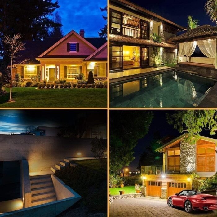 Aootek Solar Lights Outdoor 182 LEDs 2500Lm Solar Motion Sensor Lights IP65 Waterpro of with Wide Anglefor Patio Garden Garage Yard Front Door(2pack) - Image 6