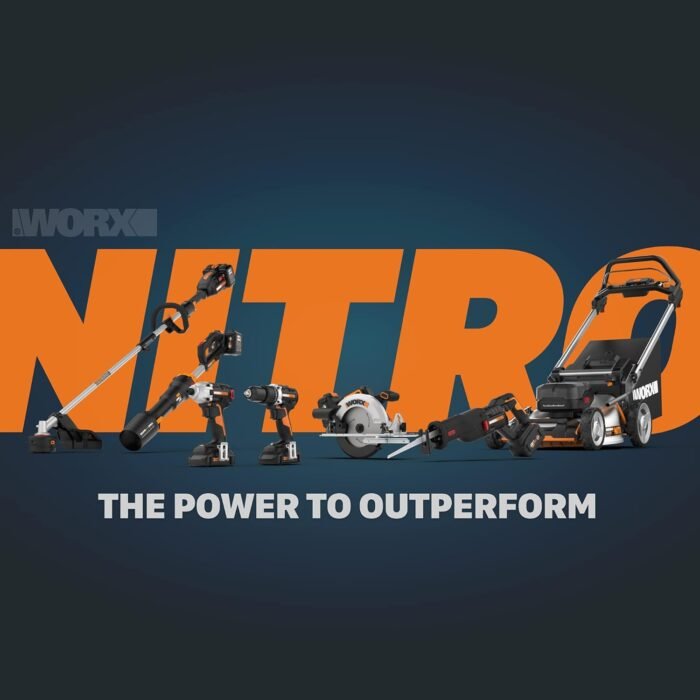 Worx Nitro 80V Cordless Self-Propelled Lawn Mower, Powerful Battery Lawn Mower with Brushless Motor, 3-in-1 Cordless Lawn Mower WG761 PowerShare Pro - 2 Batteries & Basecamp Charger Included - Image 7