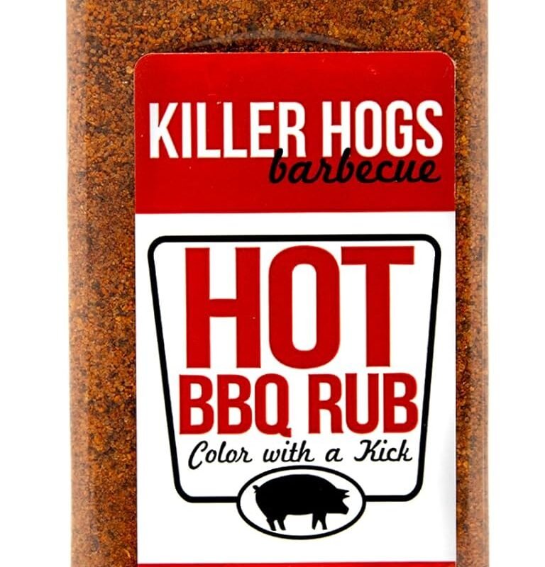 Killer Hogs HOT BBQ Rub | Championship Grill Seasoning for Beef, Steak, Burgers, Pork, and Chicken | 19.8 Ounces