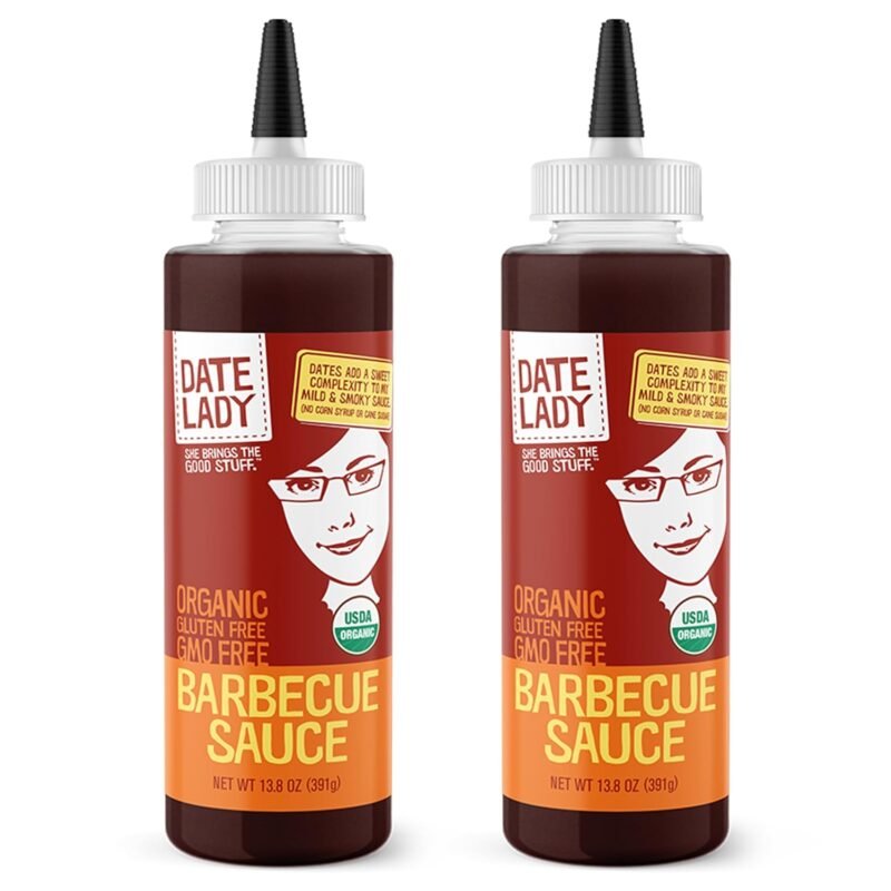 Organic BBQ Sauce | Gluten Free | Paleo Friendly | No Corn Syrup or Cane Sugar | No Added Flavors or MSG (2-Pack) Vegan Sauce