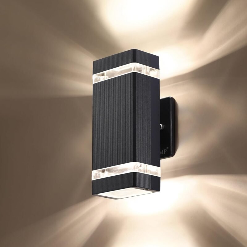 LMP LED Square Up and Down Lights Outdoor Wall Light,Body in Aluminum Waterproof Outdoor Wall Lamps,3000k 5W with Certificate ETL