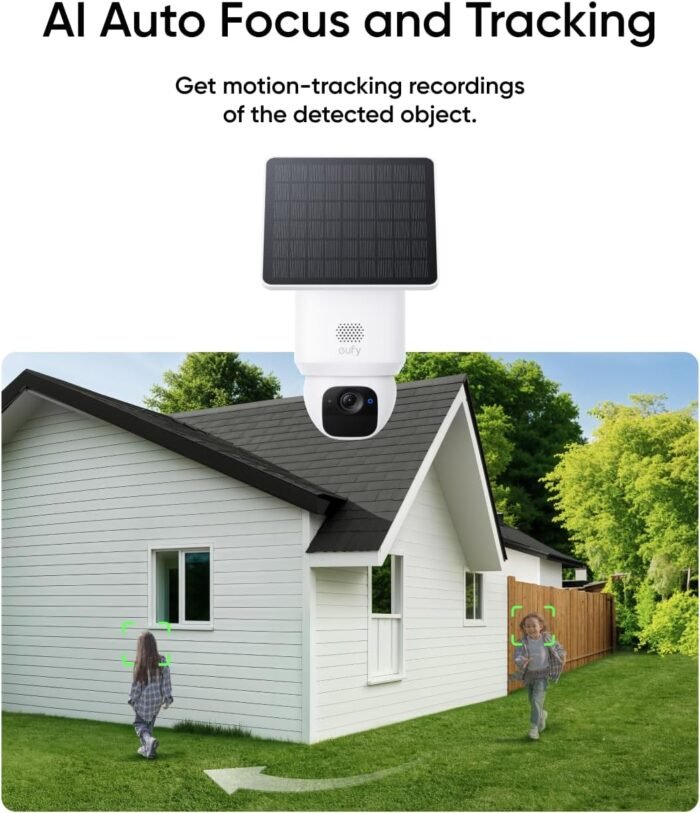 eufy Security SoloCam E30, Security Cameras Wireless Outdoor, Solar Camera Outdoor Wireless, 360° Pan, AI Tracking, 2K Clarity, HomeBase S380 Compatible, No Monthly Fee - Image 3
