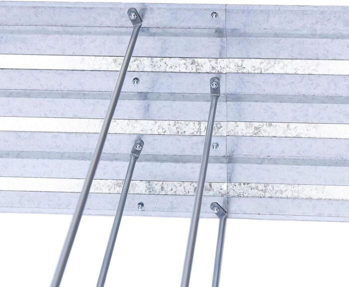 Galvanized Raised Garden Beds for Vegetables Large Metal Planter Box Steel Kit Flower Herb, 8x4x1ft - Image 3