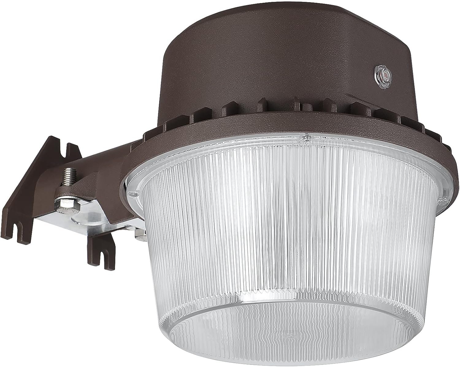 TORCHSTAR LED Barn Light, Dusk to Dawn Area Lights with Photocell, Outdoor Security Flood Lighting, ETL & FCC Listed, IP65 Waterproof, Aluminum Housing, 110-277V, Garage, Yard, 5000K Daylight, Bronze