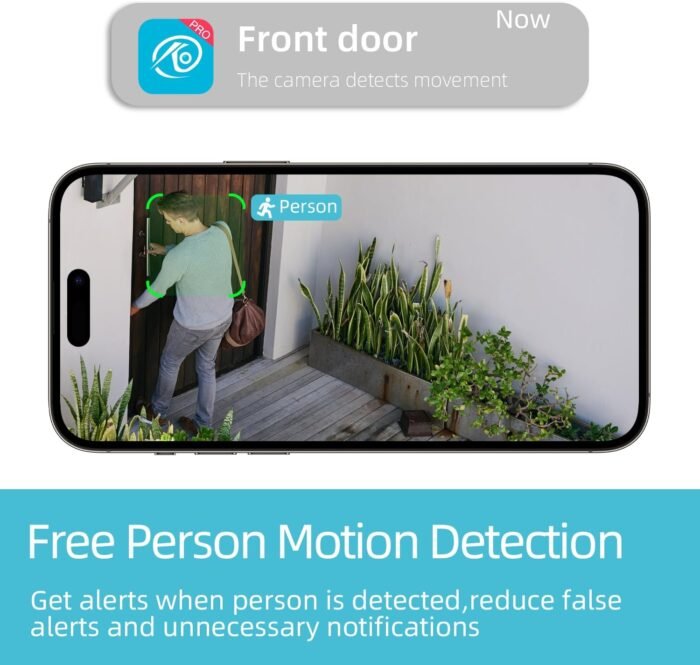 Rraycom 5G/2.4G WiFi Security Cameras Wireless Outdoor, 2K Battery Powered AI Motion Detection Siren Alarm Home Indoor Camera,Color Night Vision, 2-Way Talk, IP65 Waterproof, Works/Alexa, Cloud/SD - Image 4
