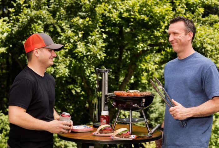 Cuisinart 14" Inch BBQ, 14" x 14" x 15", Portable Charcoal Grill, (Red), CCG-190RB - Image 4