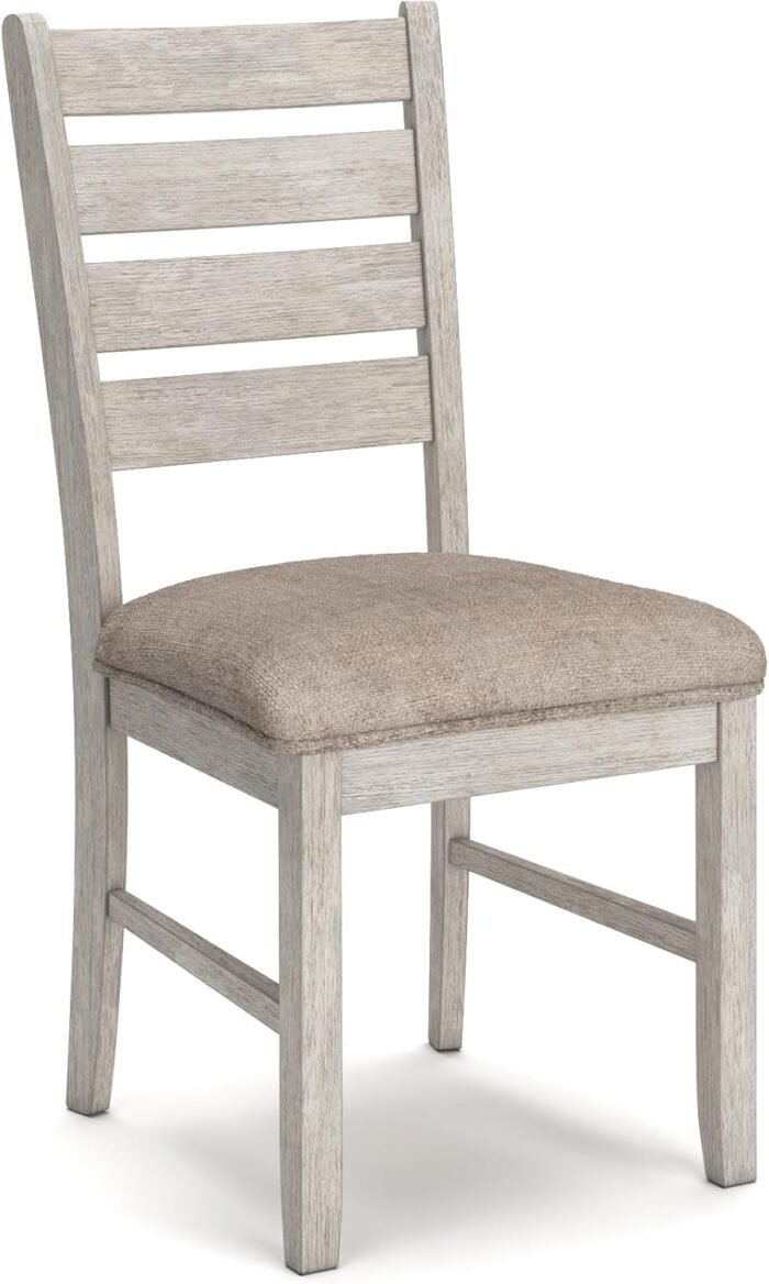 Signature Design by Ashley Skempton Cottage Dining Room Table Set with 6 Upholstered Chairs, Whitewash - Image 6