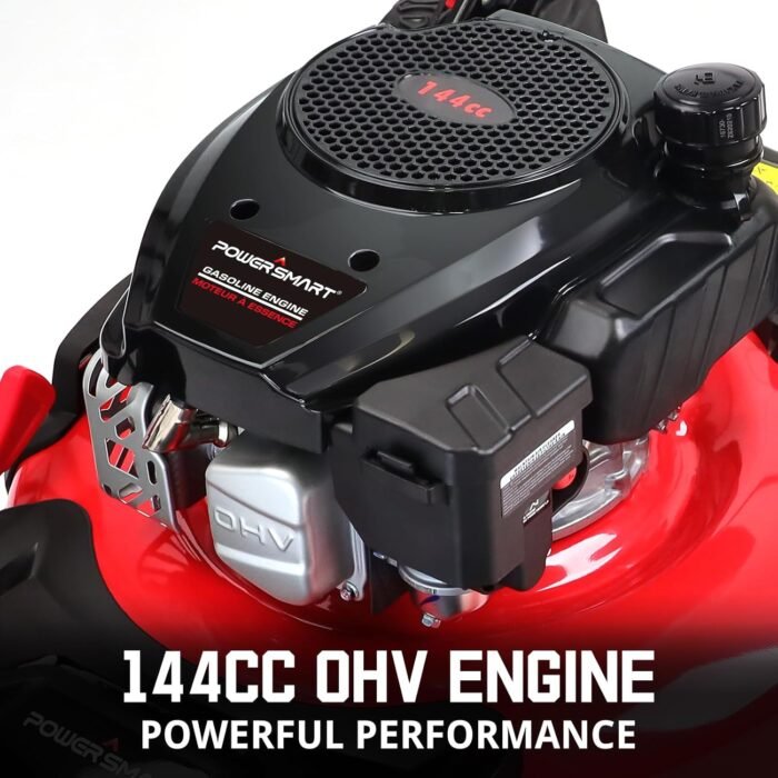 PowerSmart Gas Lawn Mower 21-Inch 144 cc OHV Engine 3-in-1 Push Mower with Bagging 2024 Version - Image 2