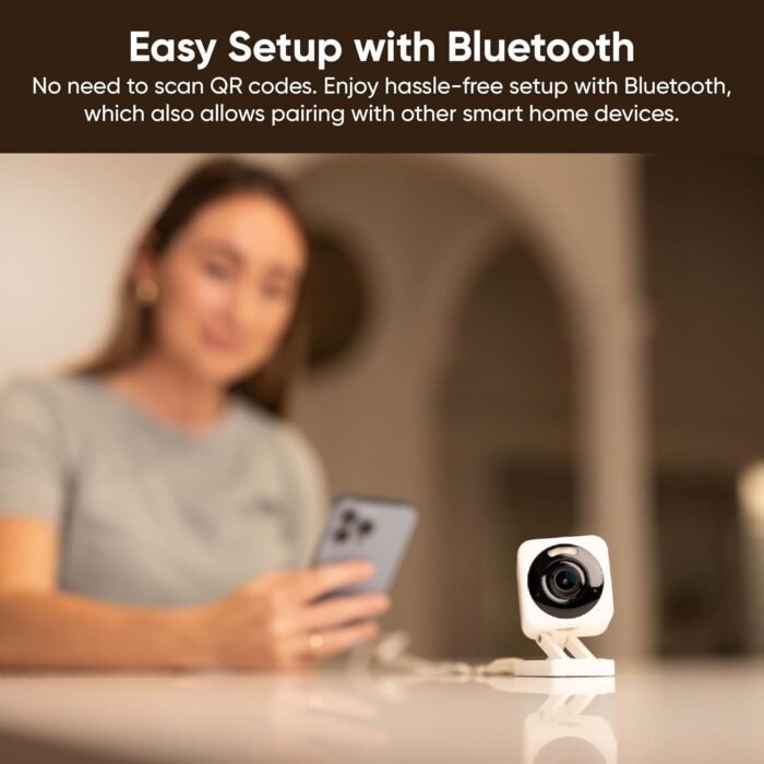 WYZE Cam v4, 2.5K HD WiFi Smart Home Security Camera, Indoor/Outdoor, Pet/Baby Monitor, Motion Activated Spotlight/Siren, Color Night Vision, 2-Way Audio, Works with Alexa & Google, White, 2 Pack - Image 8
