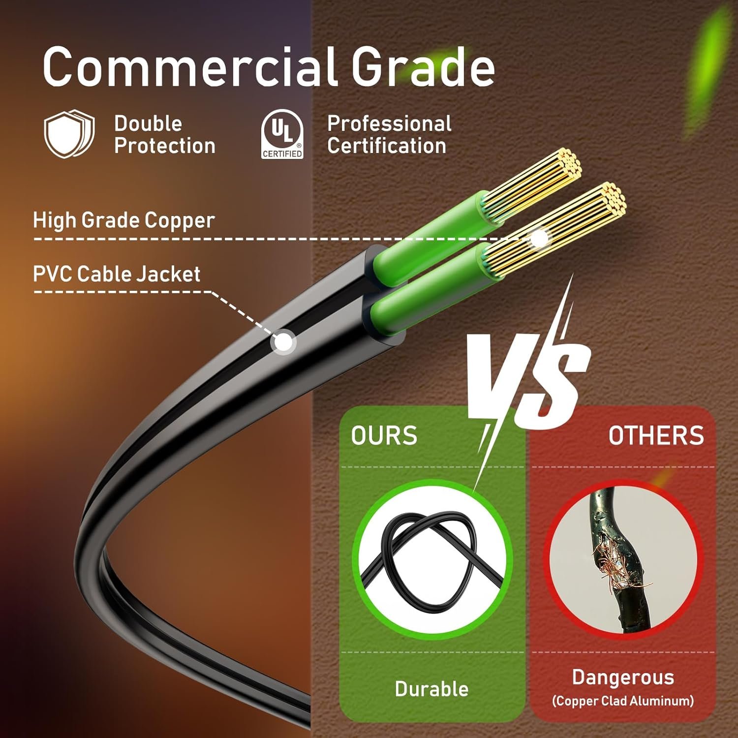 Brightown Outdoor String Lights - Connectable Dimmable LED Patio String Lights with G40 Globe Plastic Bulbs, All Weatherproof Hanging Lights for Outside Backyard Porch (50 ft - 25 LED Bulbs) - Image 7