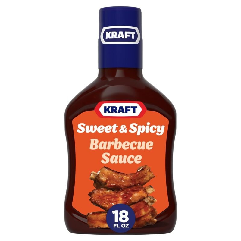 Kraft Sweet & Spicy Slow-Simmered BBQ Barbecue Sauce (18 oz Bottle)