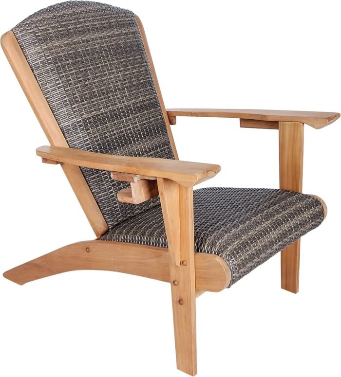 Cambridge Casual Auburn Padded Upholstered Outdoor Adirondack Chair - Image 15
