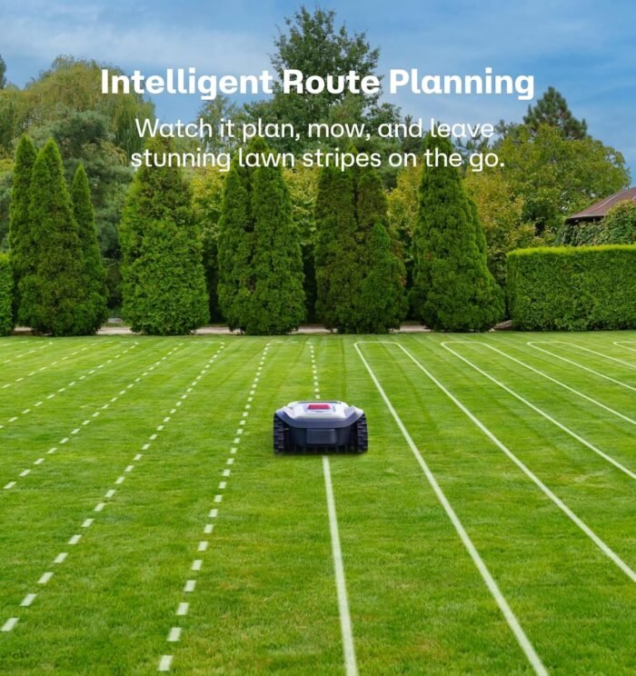 T1200Pro Robot Lawn Mower Wire Free - RTK+Vision Mapping, AI Obstacle Avoidance, UP to 0.37 Acre, APP Control, Virtual Boundaries, Automatic Robotic Lawnmower, Multi-Zone Management - Image 4